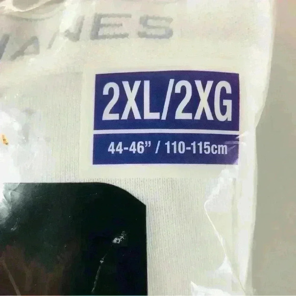 Hanes New Men’s 3 Pack White Tagless Briefs size 2XL Soft Breathable Full Rise - Picture 4 of 12